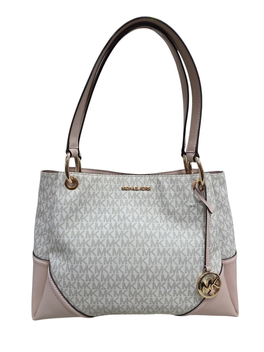 Michael Kors Blush Logo-Print Shoulder Tote